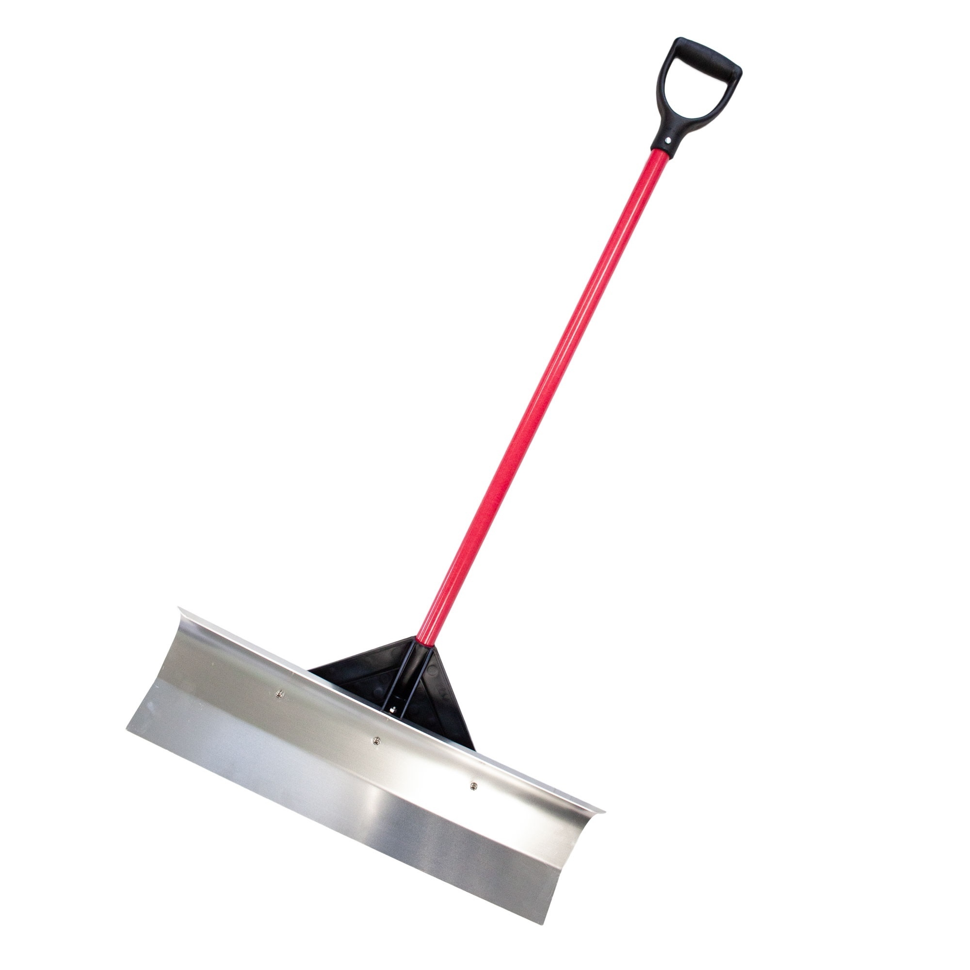 Bully Tools Aircraft-Grade Aluminum Snow Pusher — 30in., Fiberglass Handle, Poly D-Grip, Model# 92820